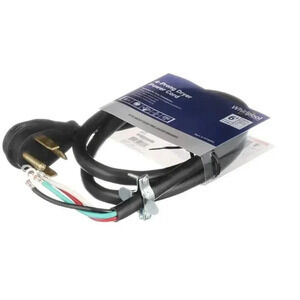 Whirlpool PT600L Dryer Power Cord NWT Black 4 Prong Industrial Grade 6 ft
